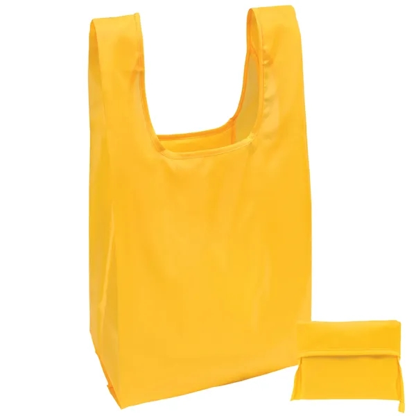 The t-shirt style tote is made from lightweight 190-T polyester.... from ASI 37940 Bag Makers Inc