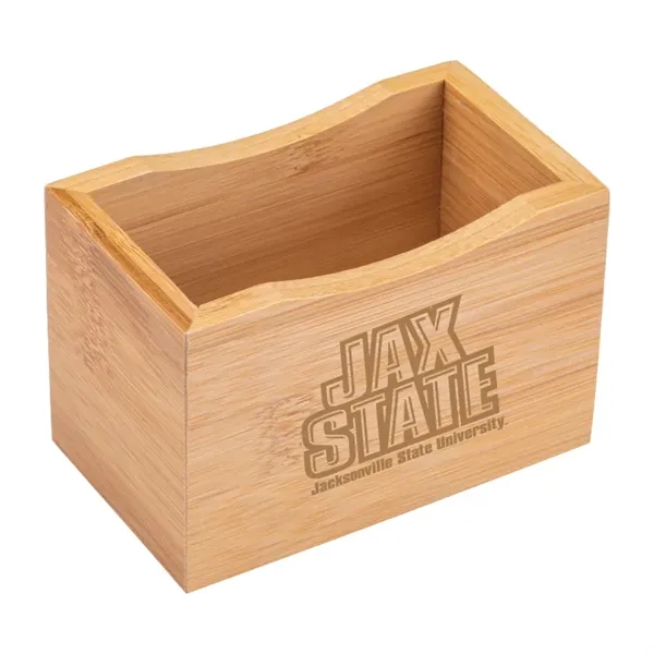 Bamboo desk organizer cup... from ASI 57655 STOPNGO Line