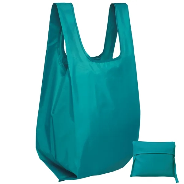 The t-shirt style tote is made from lightweight 190-T polyester.... from ASI 37940 Bag Makers Inc