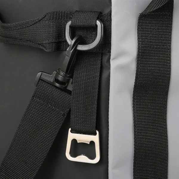 The durable Frosty Cooler Bag holds 24 cans and features a... from ASI 61966 HPG / Best Promotions USA