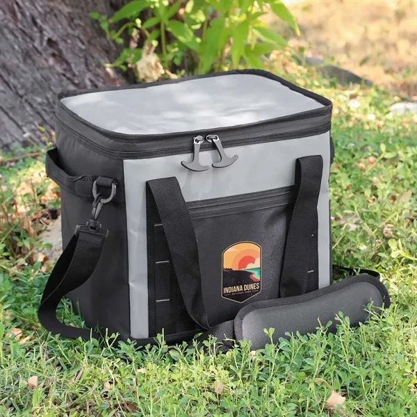 The durable Frosty Cooler Bag holds 24 cans and features a... from ASI 61966 HPG / Best Promotions USA