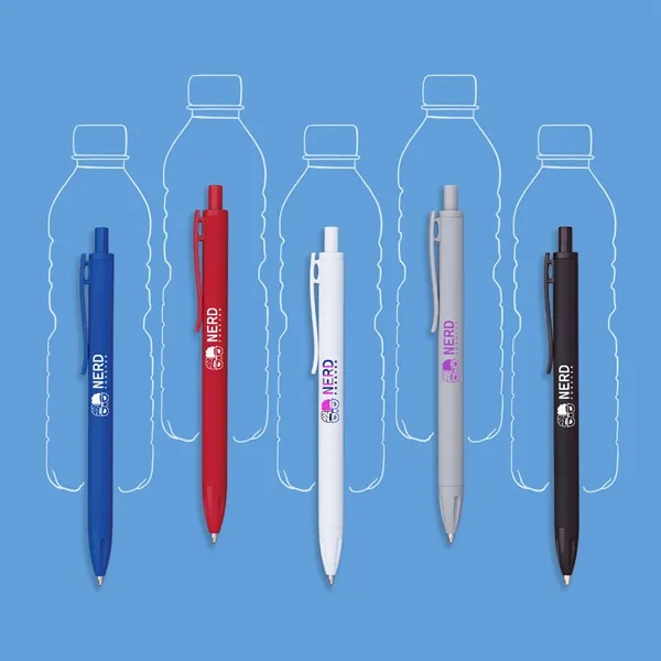A recycled ABS plastic pen with a soft-touch rubberized barrel.... from ASI 61966 HPG / Hub Pen