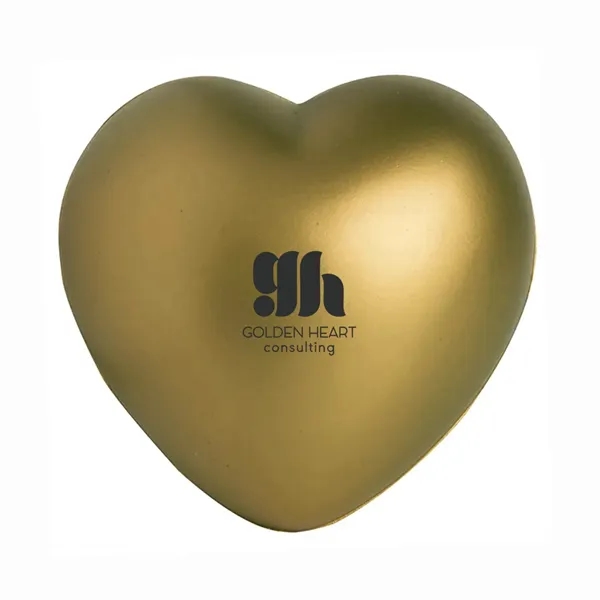 2.16" x 2.63" x 2.75" heart-shaped squeezable stress reliever.... from ASI 63549 Jornik Manufacturing Corp / Jornik