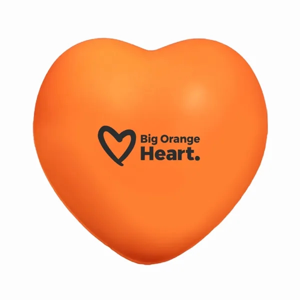 2.16" x 2.63" x 2.75" heart-shaped squeezable stress reliever.... from ASI 63549 Jornik Manufacturing Corp / Jornik