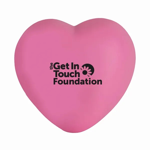 2.16" x 2.63" x 2.75" heart-shaped squeezable stress reliever.... from ASI 63549 Jornik Manufacturing Corp / Jornik