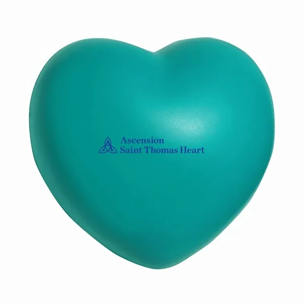 2.16" x 2.63" x 2.75" heart-shaped squeezable stress reliever.... from ASI 63549 Jornik Manufacturing Corp / Jornik