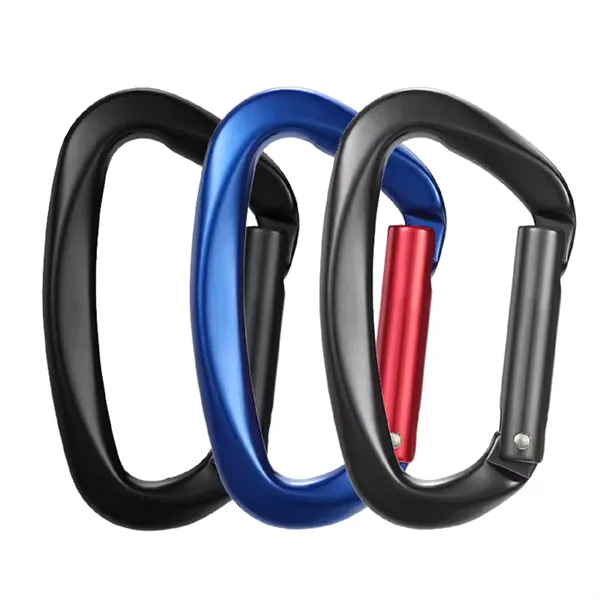 D-Shape straight gate carabiner plus laser engraving on 1 location plus... from ASI 37218 Athena Promo (tm)