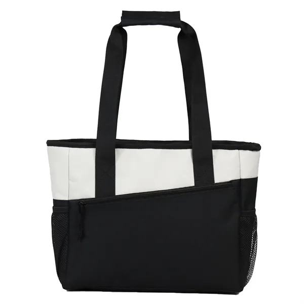 Insulated Cooler Tote bag with side pockets, zipper. Can hold up... from ASI 90859 Tempo Industries Inc / Tempo Tempoline