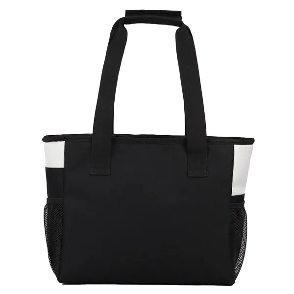 Insulated Cooler Tote bag with side pockets, zipper. Can hold up... from ASI 90859 Tempo Industries Inc / Tempo Tempoline