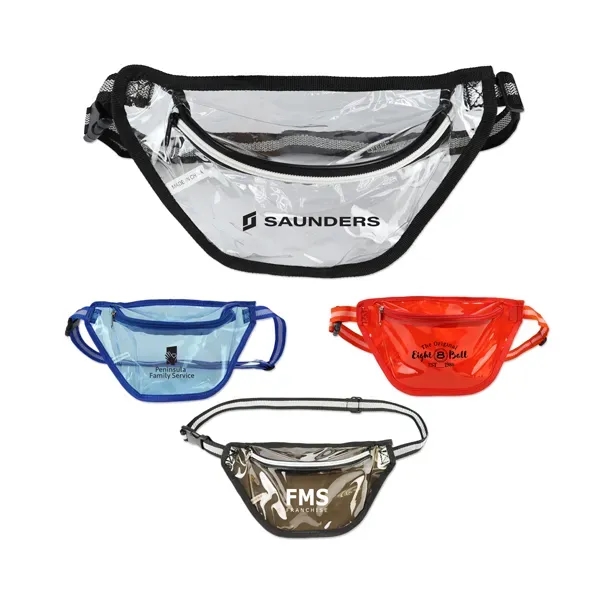 12" x 6 1/2" clear waist pack with adjustable strap and... from ASI 98360 WOWLine / WOWLine®
