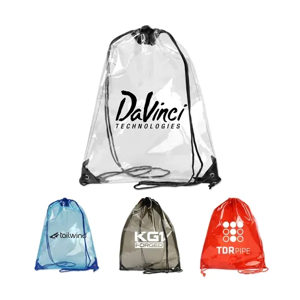 14" x 18" clear drawstring bag with reinforced corners.... from ASI 98360 WOWLine / WOWLine®