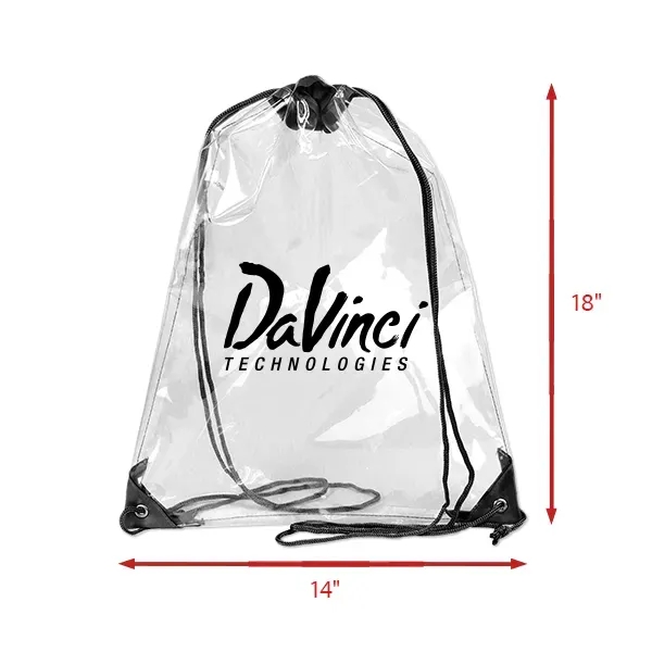 14" x 18" clear drawstring bag with reinforced corners.... from ASI 98360 WOWLine / WOWLine®