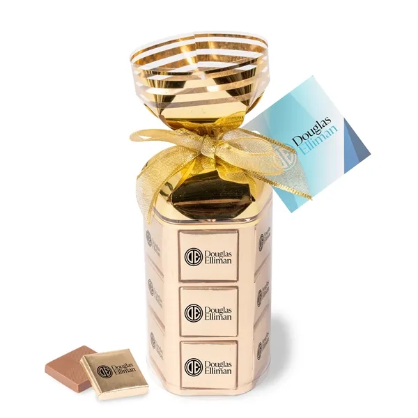 36-piece foiled chocolate squares in a gift bag.... from ASI 44900 NC Custom (CI/Lanco) / Chocolate Inn