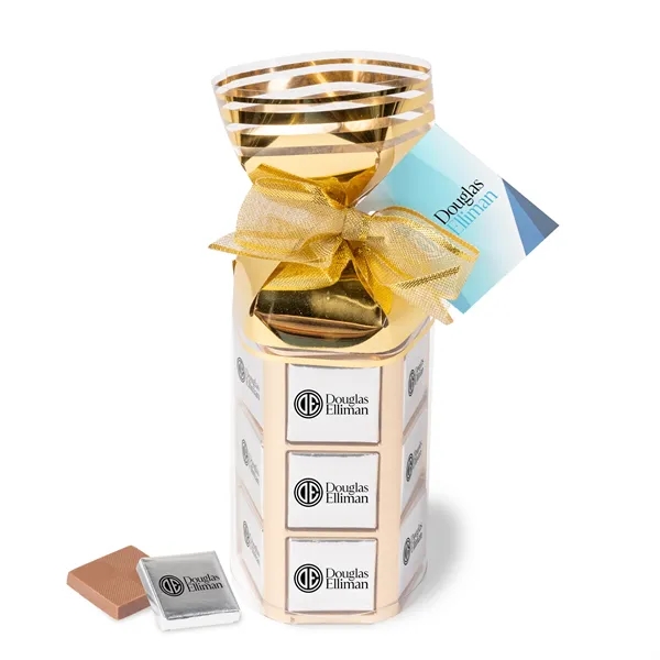 36-piece foiled chocolate squares in a gift bag.... from ASI 44900 NC Custom (CI/Lanco) / Chocolate Inn