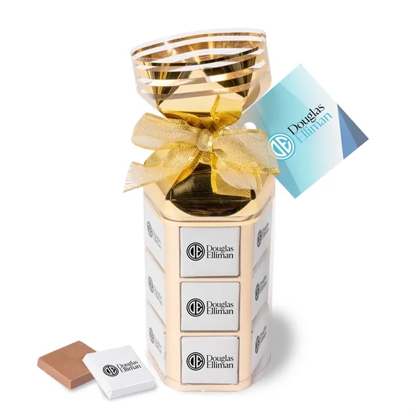 36-piece foiled chocolate squares in a gift bag.... from ASI 44900 NC Custom (CI/Lanco) / Chocolate Inn