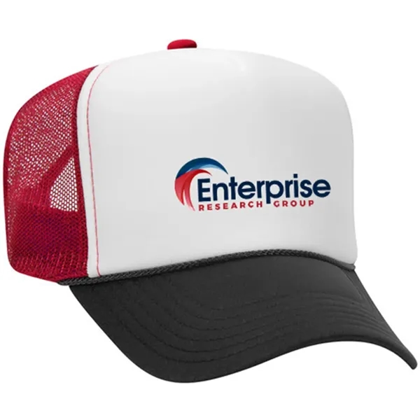 OTTO 5 PANEL HIGH CROWN MESH BACK TRUCKER HAT... from ASI 30208 A P Specialties / AP Specialties