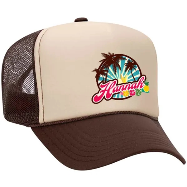 OTTO 5 PANEL HIGH CROWN MESH BACK TRUCKER HAT... from ASI 30208 A P Specialties / AP Specialties