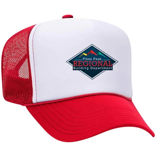 OTTO 5 PANEL HIGH CROWN MESH BACK TRUCKER HAT... from ASI 30208 A P Specialties / AP Specialties