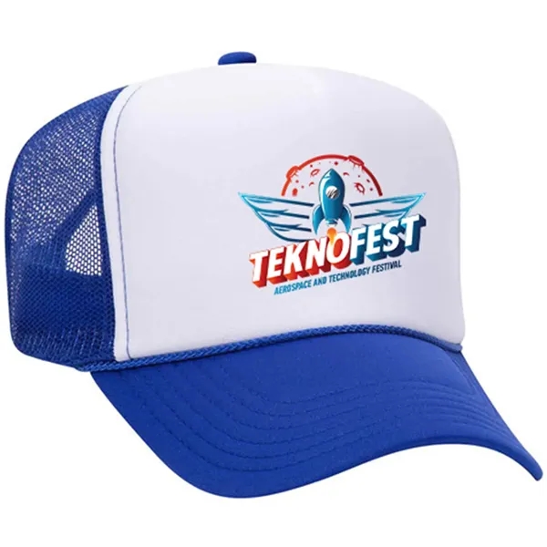 OTTO 5 PANEL HIGH CROWN MESH BACK TRUCKER HAT... from ASI 30208 A P Specialties / AP Specialties