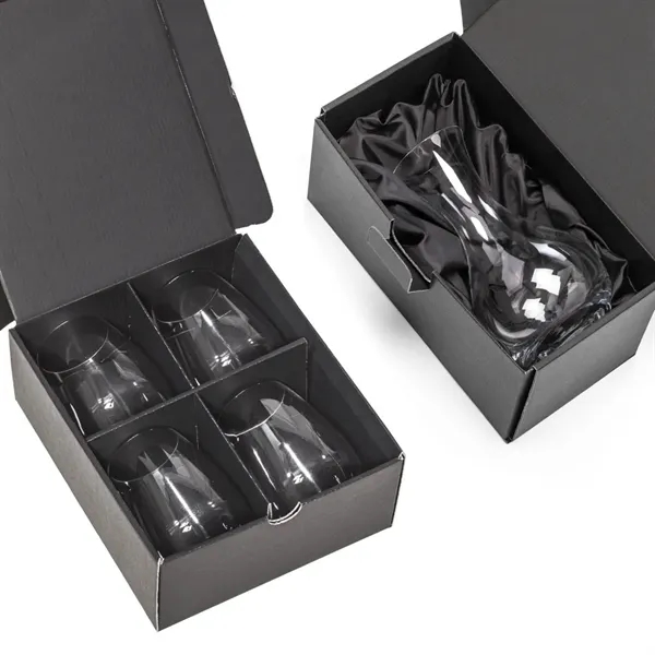 The RIEDEL Merlot Decanter is paired with RIEDEL Stemless Wine Glasses... from ASI 84592 St Regis Group