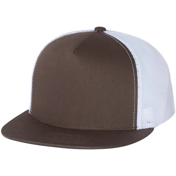 YUPOONG-CLASSIC FLAT BILL TRUCKER CAP... from ASI 30208 A P Specialties / AP Specialties