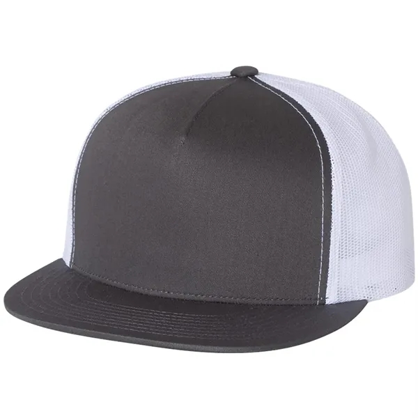 YUPOONG-CLASSIC FLAT BILL TRUCKER CAP... from ASI 30208 A P Specialties / AP Specialties
