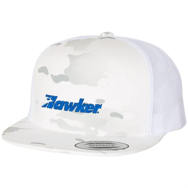 YUPOONG-CLASSIC FLAT BILL TRUCKER CAP... from ASI 30208 A P Specialties / AP Specialties