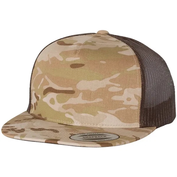 YUPOONG-CLASSIC FLAT BILL TRUCKER CAP... from ASI 30208 A P Specialties / AP Specialties