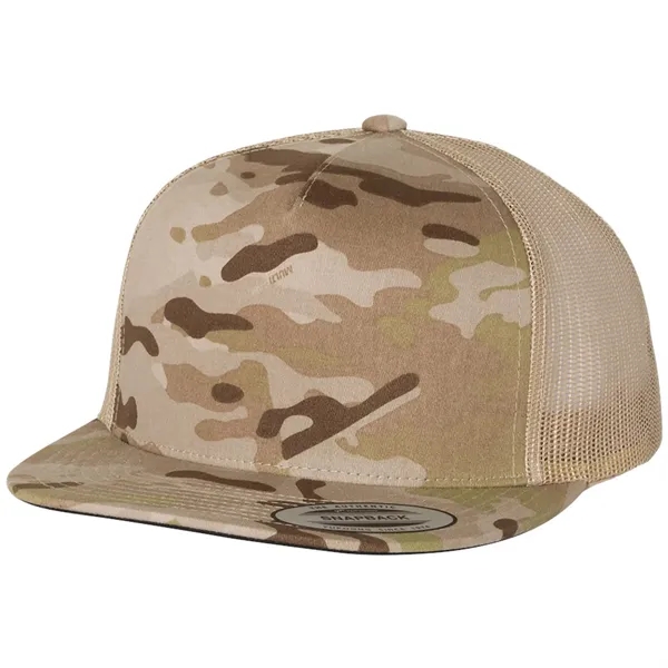 YUPOONG-CLASSIC FLAT BILL TRUCKER CAP... from ASI 30208 A P Specialties / AP Specialties