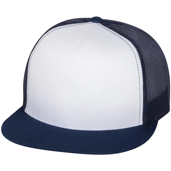 YUPOONG-CLASSIC FLAT BILL TRUCKER CAP... from ASI 30208 A P Specialties / AP Specialties