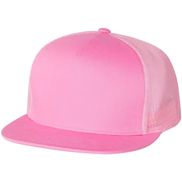 YUPOONG-CLASSIC FLAT BILL TRUCKER CAP... from ASI 30208 A P Specialties / AP Specialties