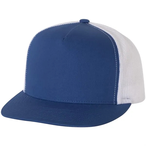 YUPOONG-CLASSIC FLAT BILL TRUCKER CAP... from ASI 30208 A P Specialties / AP Specialties