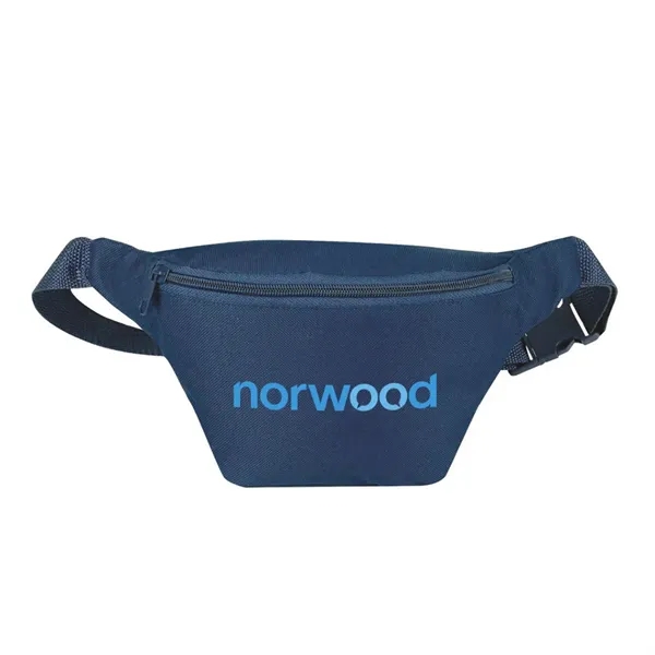 Simple zipper poly fanny pack with one main zippered compartment.... from ASI 31517 Admart Products / Admart Line