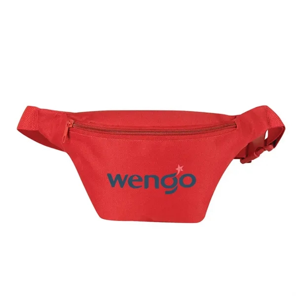 Simple zipper poly fanny pack with one main zippered compartment.... from ASI 31517 Admart Products / Admart Line
