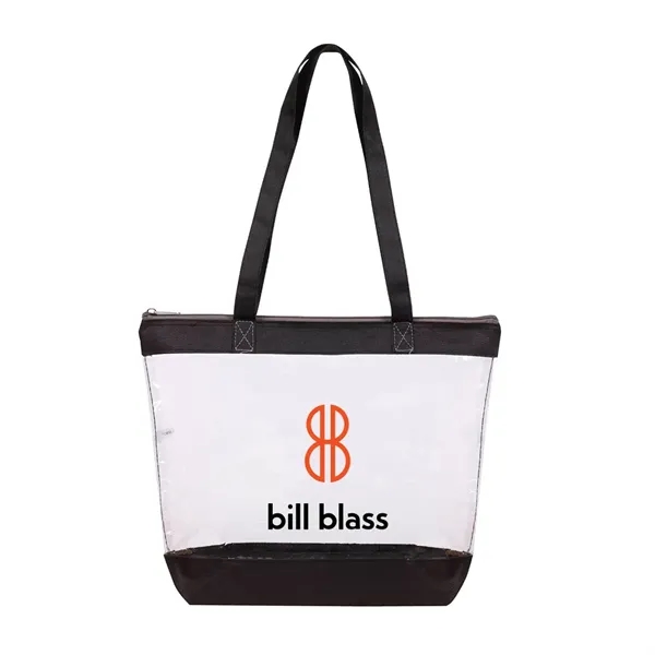 Clear security tote bag with zipper.... from ASI 31517 Admart Products / Admart Line