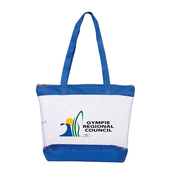 Clear security tote bag with zipper.... from ASI 31517 Admart Products / Admart Line