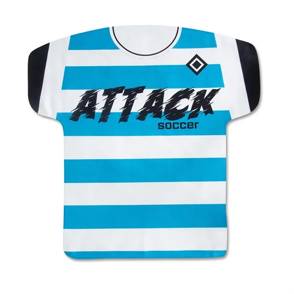 23" x 22" one-sided, jersey shaped towel with full color customization.... from ASI 68507 The Magnet Group