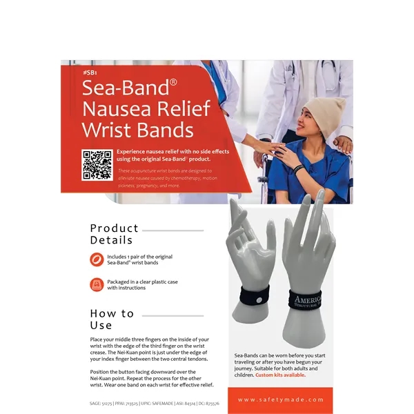 Sea-band for nausea relief.... from ASI 84514 Safety Made