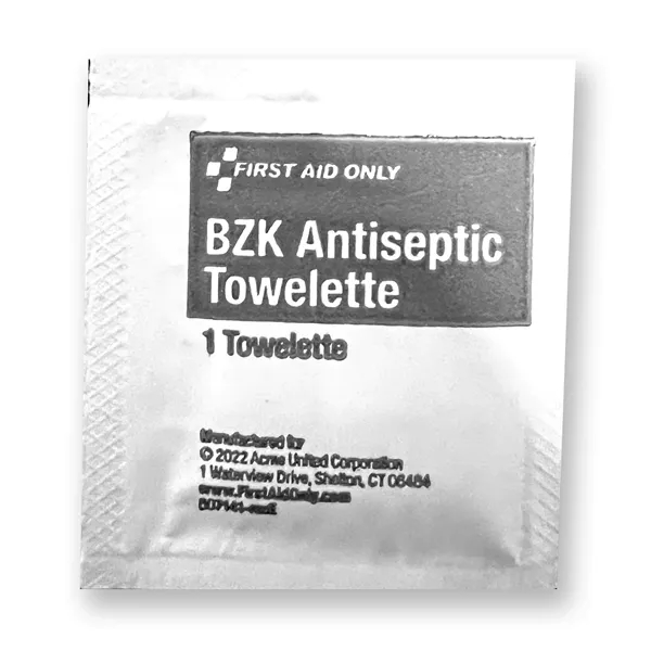 Antiseptic wipes for cleaning minor cuts, burns, and bruises.... from ASI 84514 Safety Made