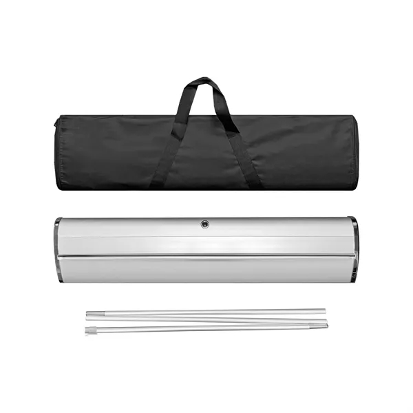 33"W x 79"H Full Color Retractable Banner Kit - Graphic, Premium... from ASI 94105 Visual Textile Resource