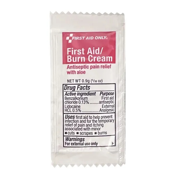 0.9g packet of burn cream.... from ASI 84514 Safety Made
