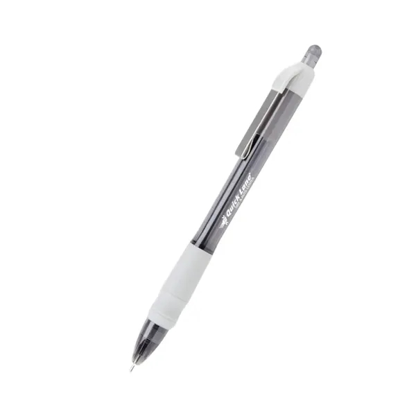 5.57 " x 0.4" plunger-action plastic ballpoint pen with antimicrobial barrel,... from ASI 37218 Athena Promo (tm)
