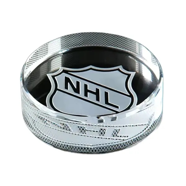 Round crystal paperweight plus laser engraving on inside of crystal plus... from ASI 37218 Athena Promo (tm)