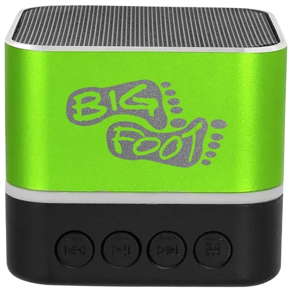 Two-tone, square-shaped Bluetooth speaker.... from ASI 39552 BEL Promo