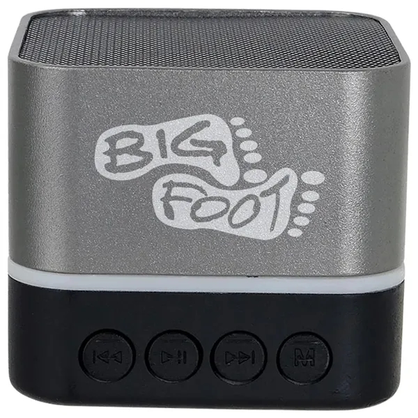 Two-tone, square-shaped Bluetooth speaker.... from ASI 39552 BEL Promo