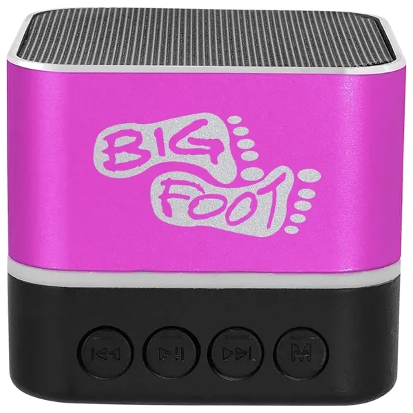 Two-tone, square-shaped Bluetooth speaker.... from ASI 39552 BEL Promo