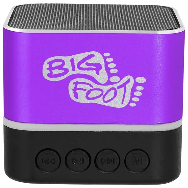 Two-tone, square-shaped Bluetooth speaker.... from ASI 39552 BEL Promo