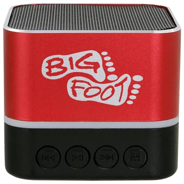 Two-tone, square-shaped Bluetooth speaker.... from ASI 39552 BEL Promo