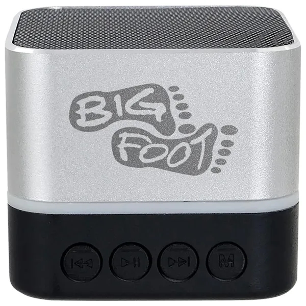 Two-tone, square-shaped Bluetooth speaker.... from ASI 39552 BEL Promo