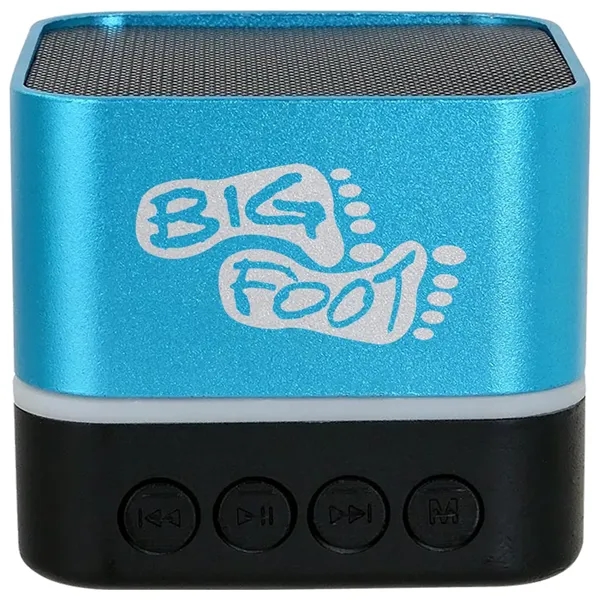 Two-tone, square-shaped Bluetooth speaker.... from ASI 39552 BEL Promo